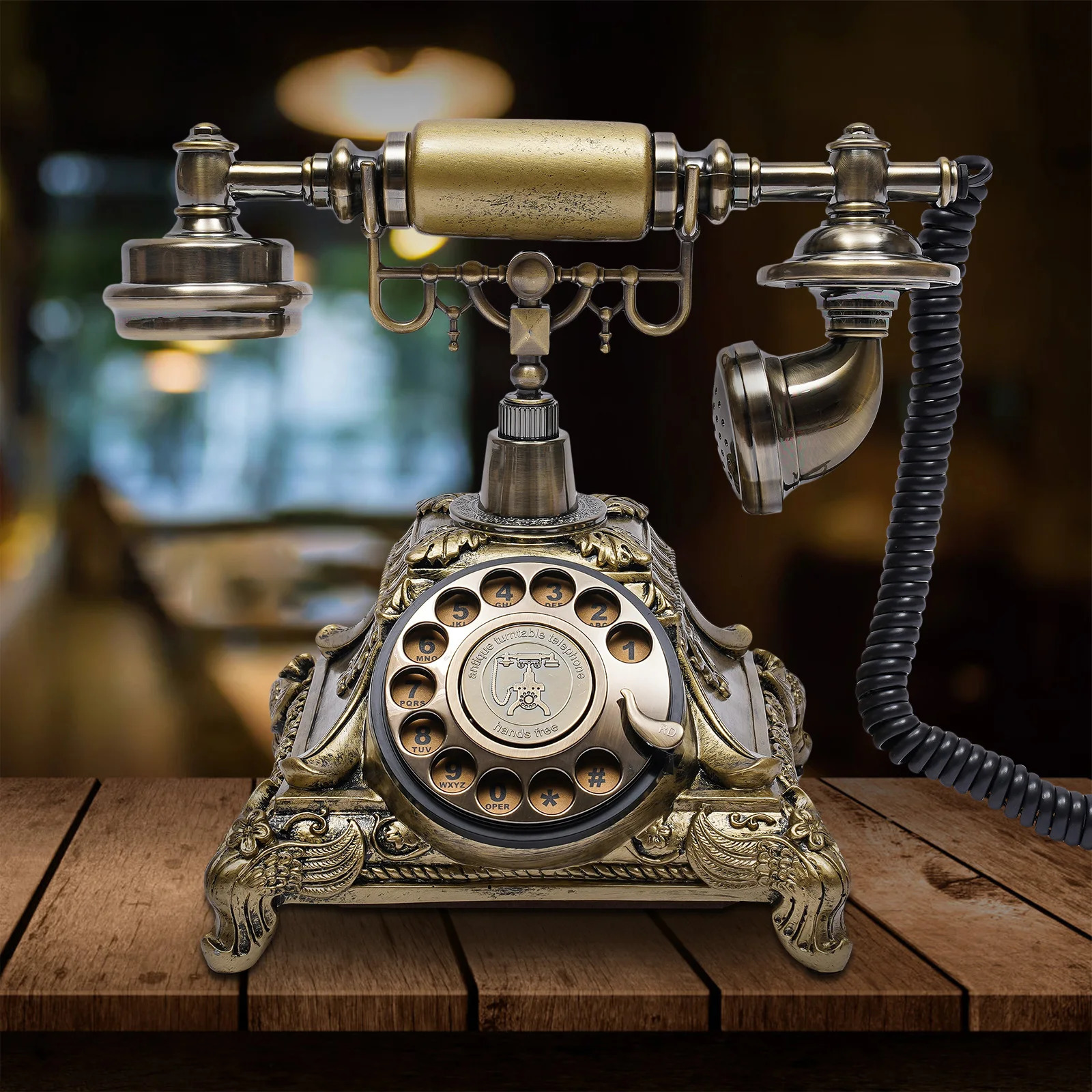 Vintage Telephone Turntable Fiberglass Phone Board Decorative For Home Office el Art Galleries 250108