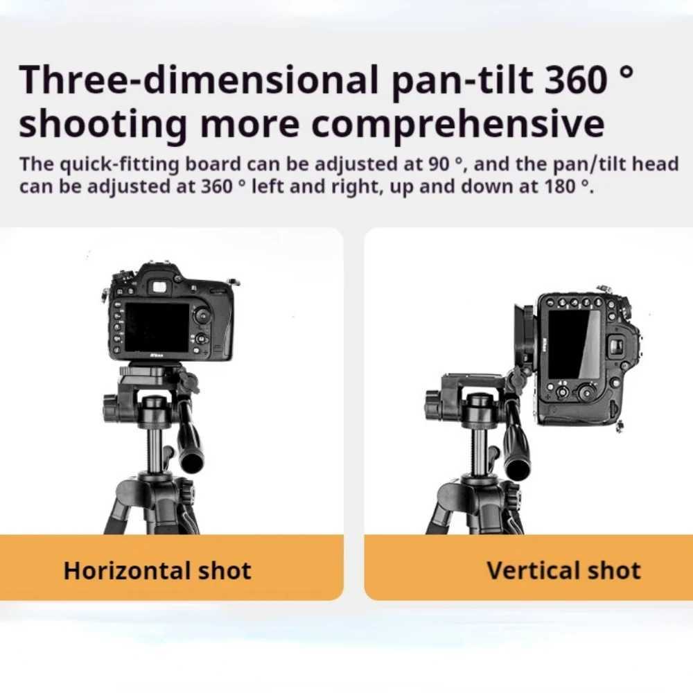 360T Portable Phone Tripod 360 Degree Adjustable Professional Camera Tripod with Remote Tripe for DSLR Phone Ipad Z250116