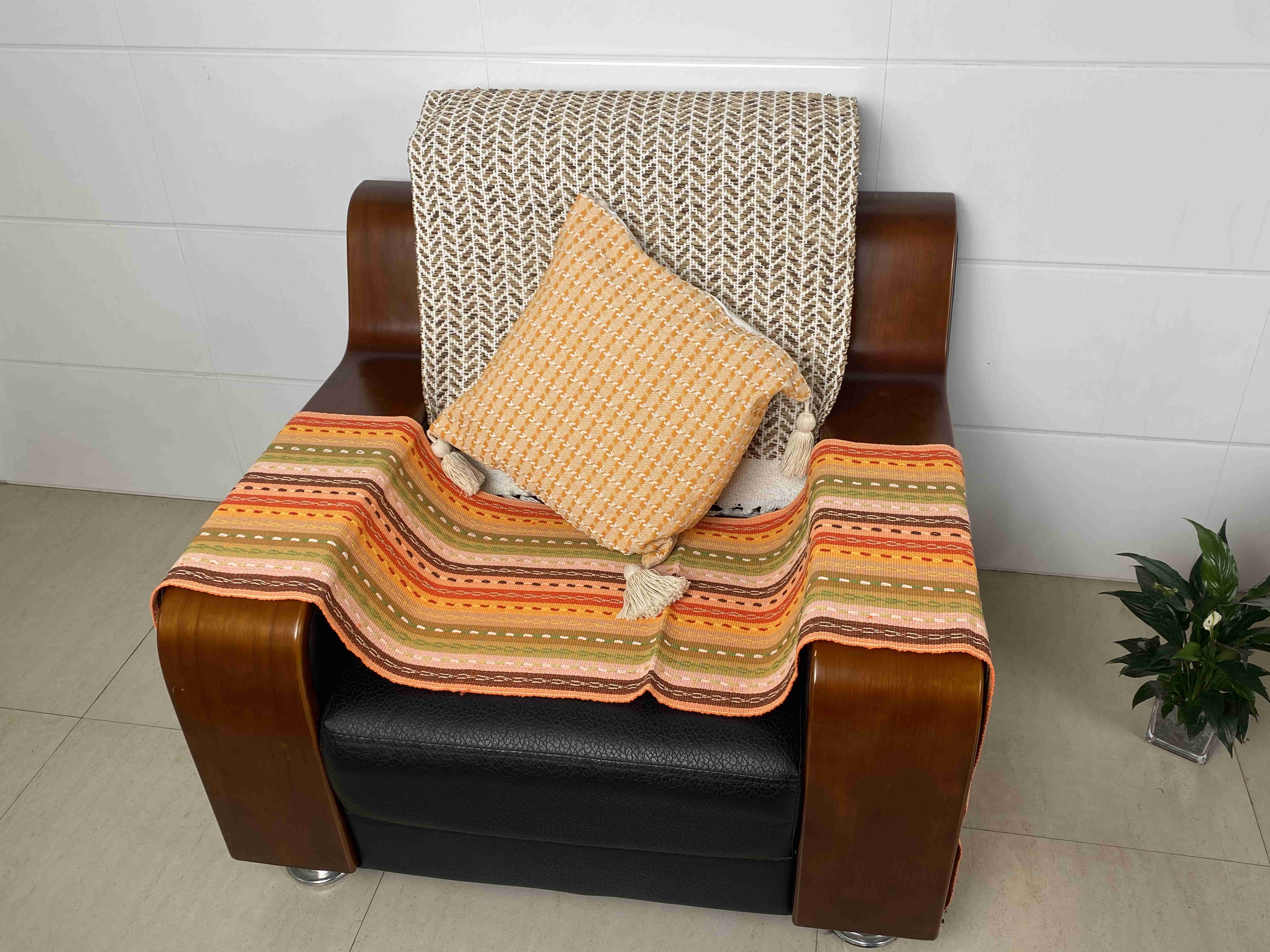 Luxurious Breathable Textile Cushion Covers - Perfectly Suited for Sophisticated Home Environments