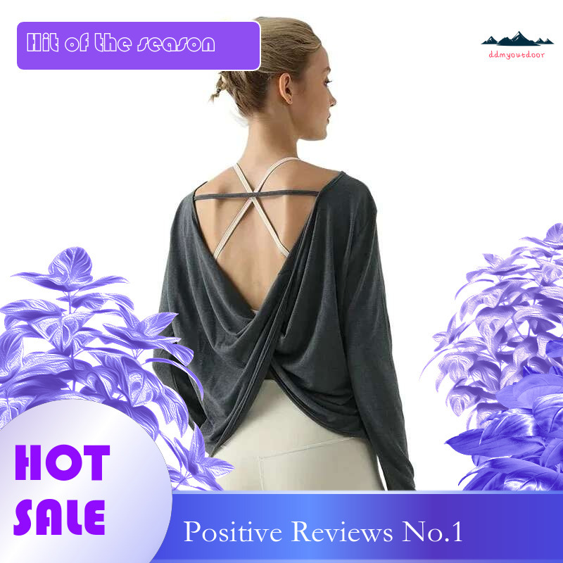 Ddmyoutdoor China Domestic Wholesale USA Israel Long Sleeve Yoga Shirts Sport Top Fiess Clothes Wear