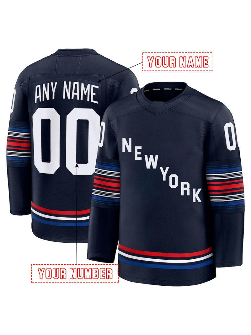 Personalized Custom Hockey Jersey Kreider Artemi Filip Chytil Kakko Fox Lindgren Shesterkin Trocheck Lafreniere GRETZKY Embroidered Letter Number Desi