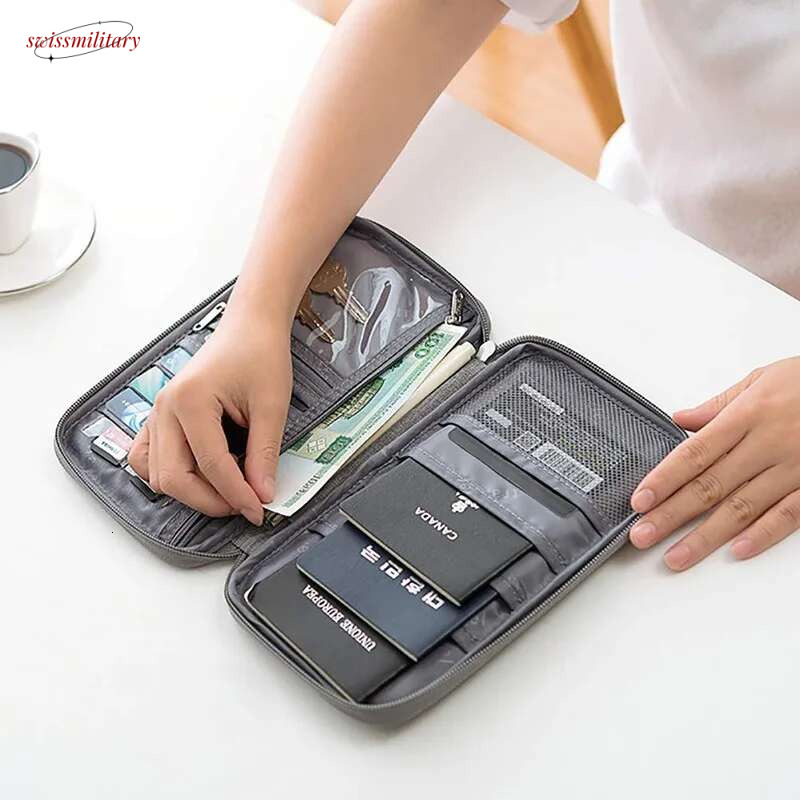 Hot Wallet Family Passport Holder Creative Waterproof Case Organizer Travel accessories Document Bag Cardholder swissmilitary