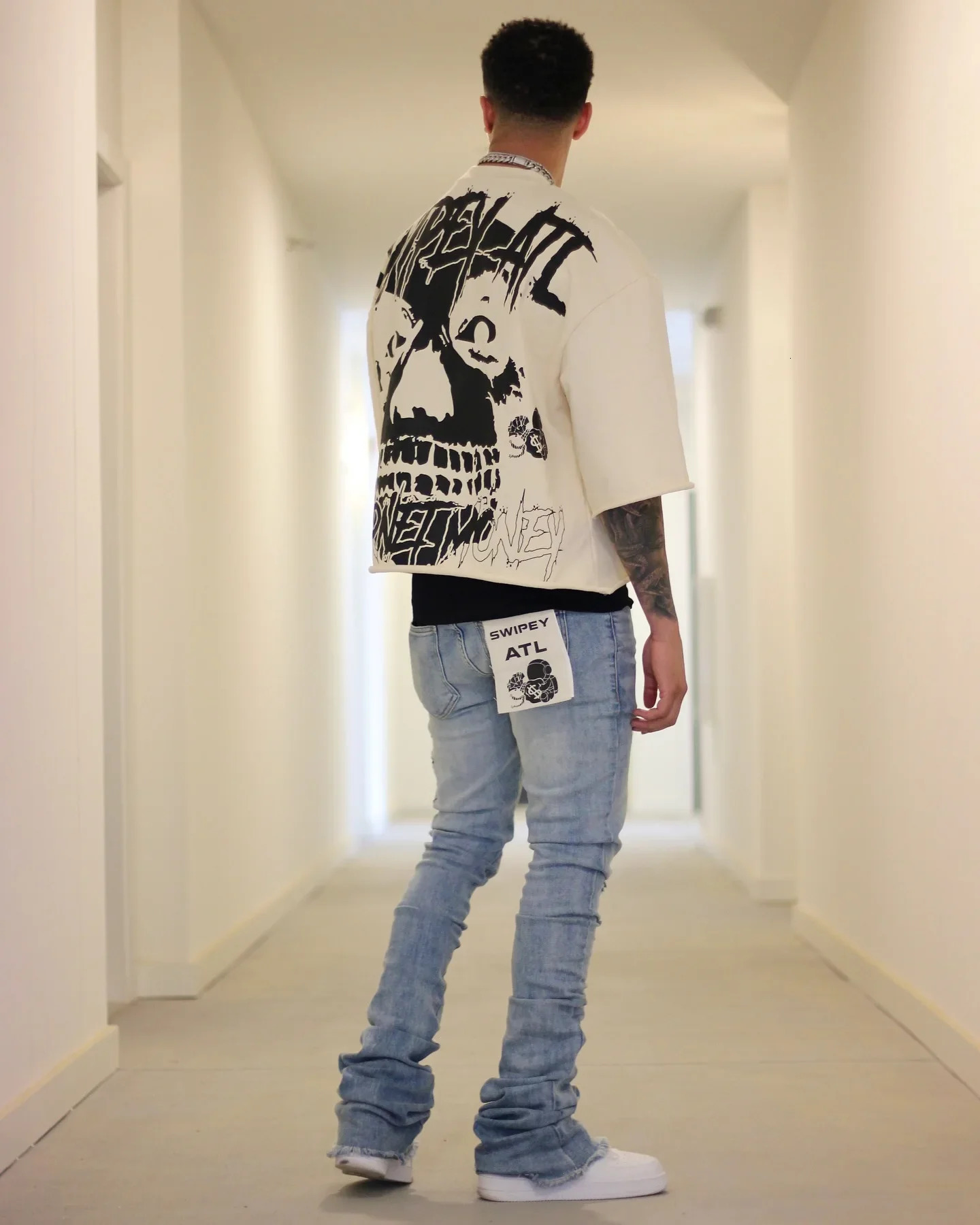 Y2K Vintage Gothic Skull Graphic Print T-Shirt Men Oversized Casual Pure Cotton Short Sleeve Tshirt Streetwear Women Cropped Top 250115
