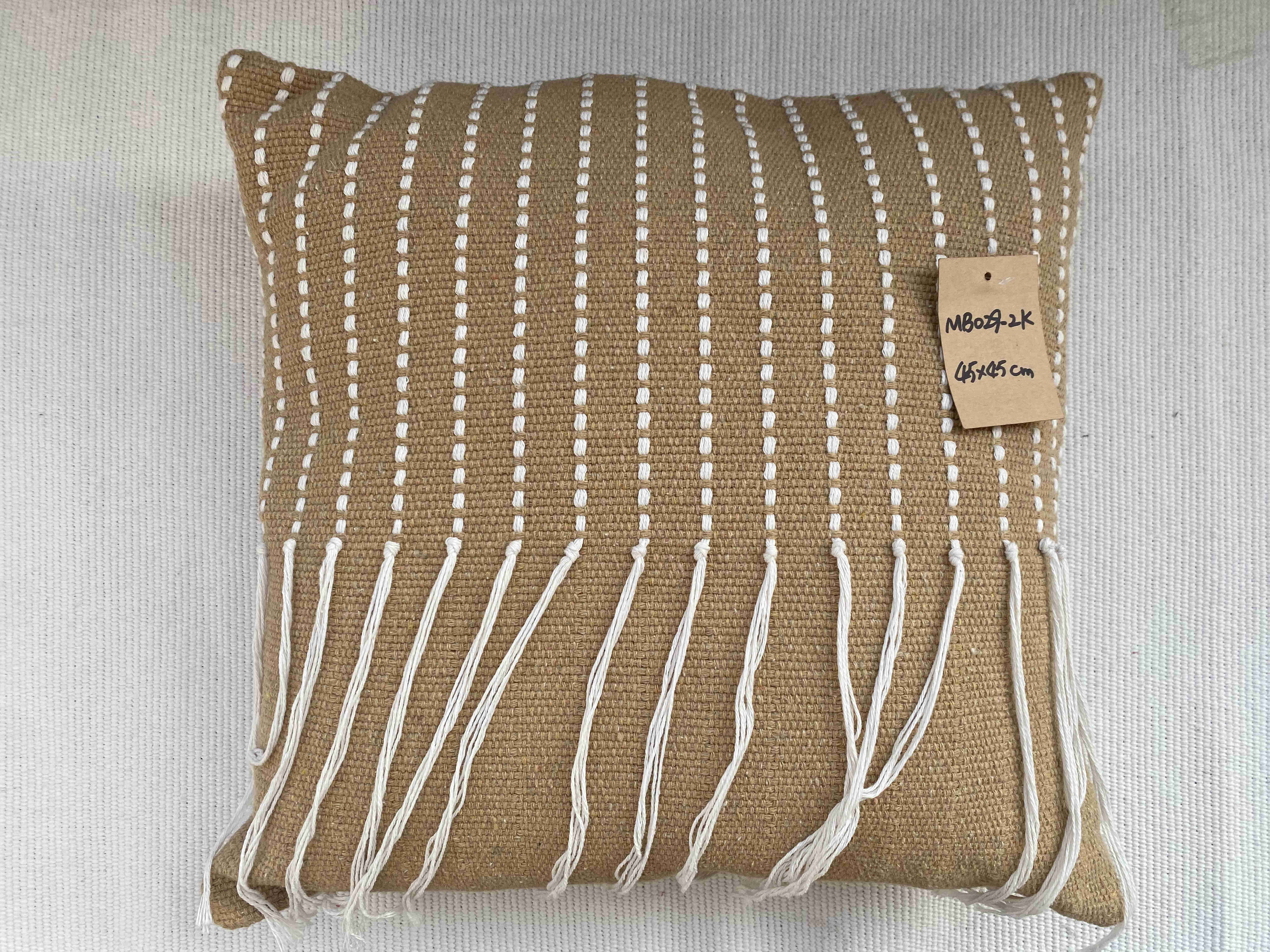 Breathable Durable Hand-Woven Fabric Couch Cushion Covers - Vibrant Color Options