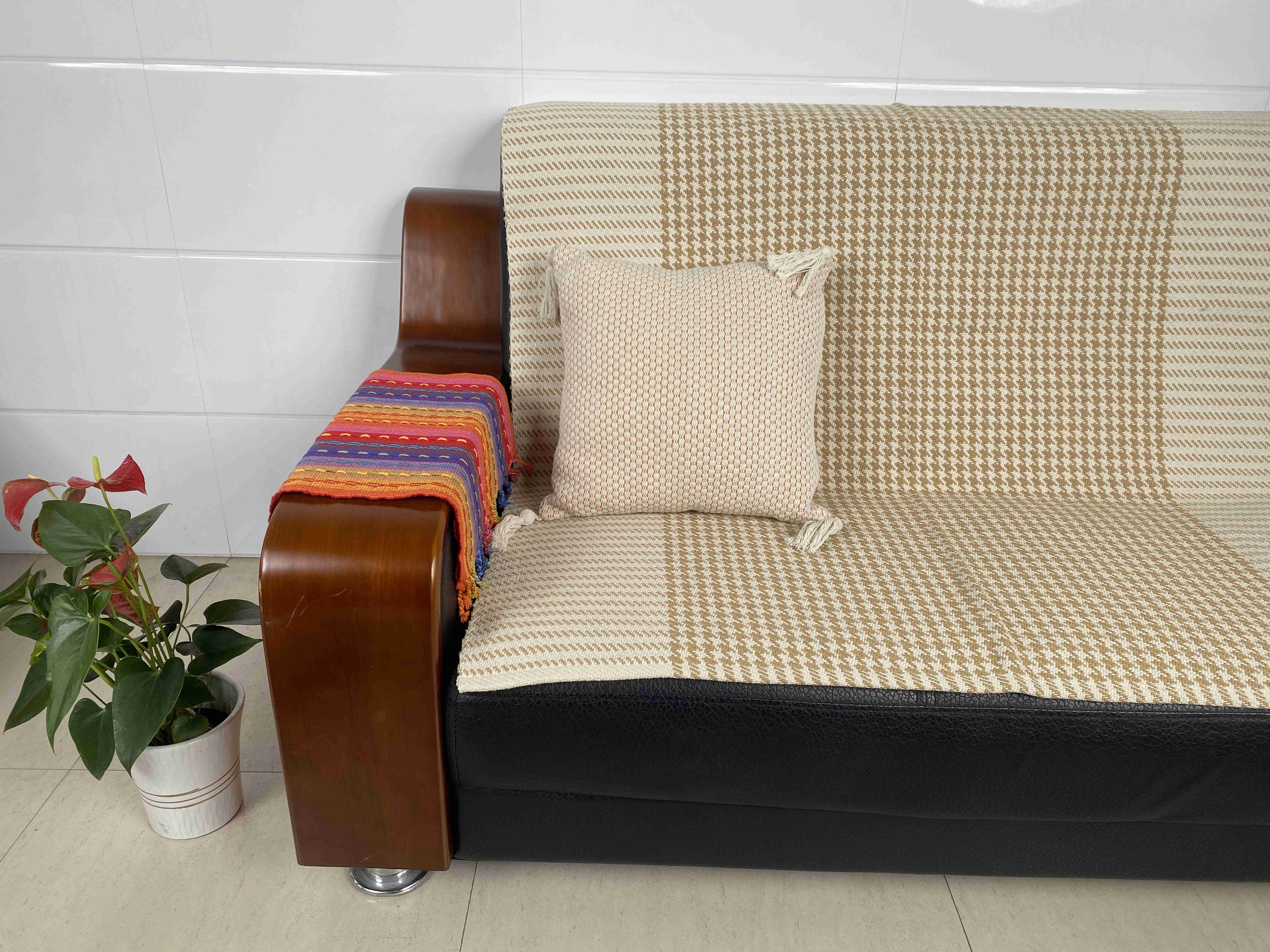 Versatile Chic Fabric Cushions for Living Rooms Durable Natural Texture Finish Decor Pieces