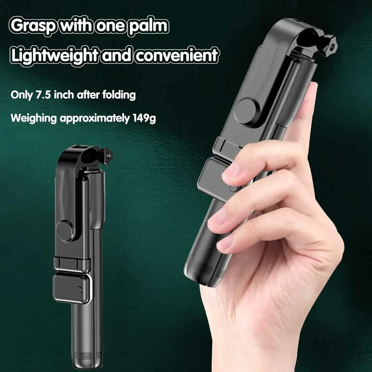Selfie Stick Tripod with Light Portable Phone Tripod for iPhone 16 15 14 13 12 Pro Max S24 S23 S22 S21 S20 Android Z250116