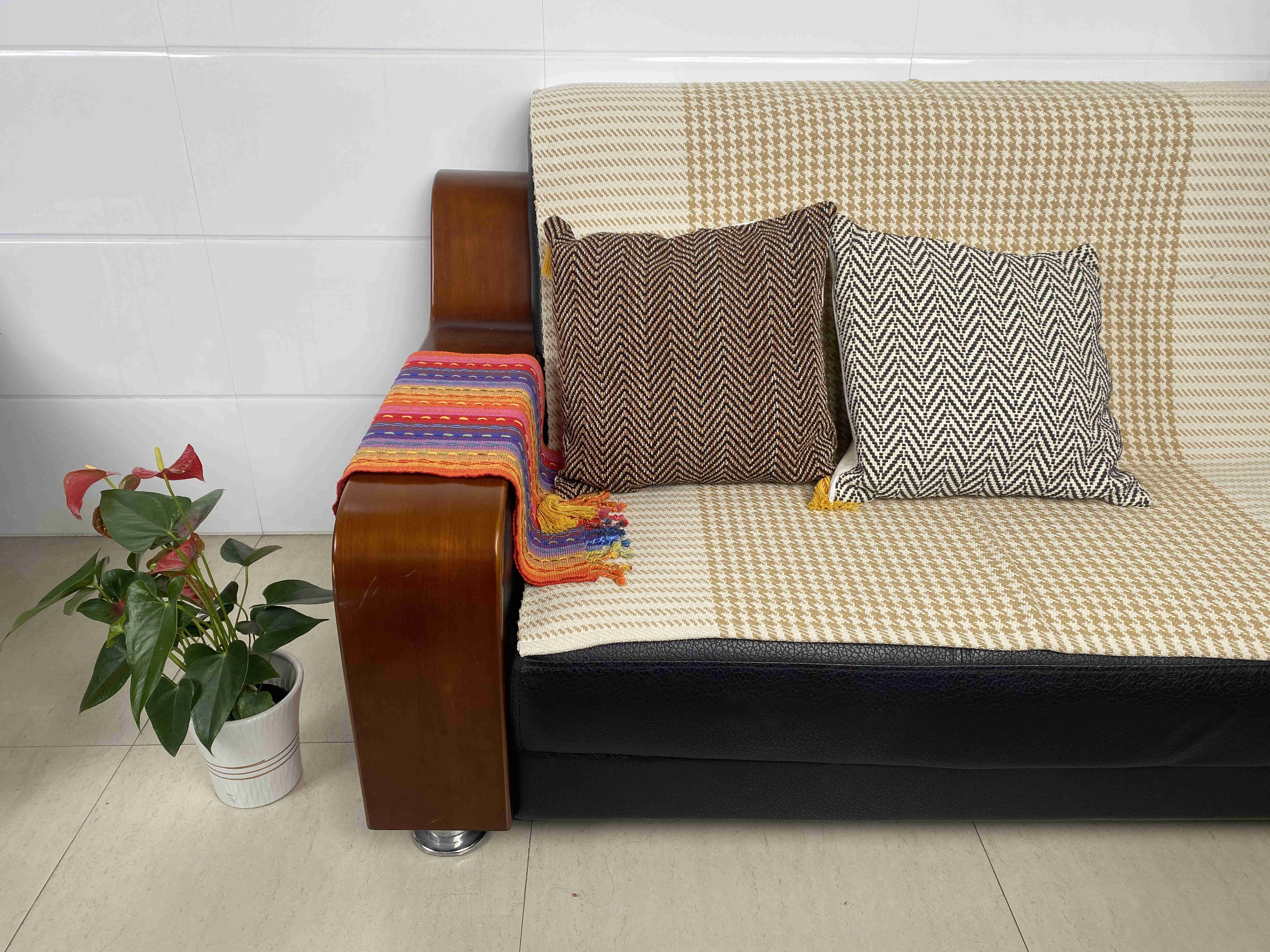 Versatile Fabric Cushions for Chic Living Rooms Durable with Natural Texture