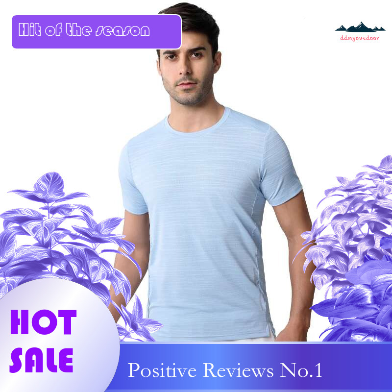 Ddmyoutdoor China Domestic Fiess Men Polyester Short Sleeve Causal Sport Workout Training Running Tee Quick Dry Reflective Brand Breathable Shirts