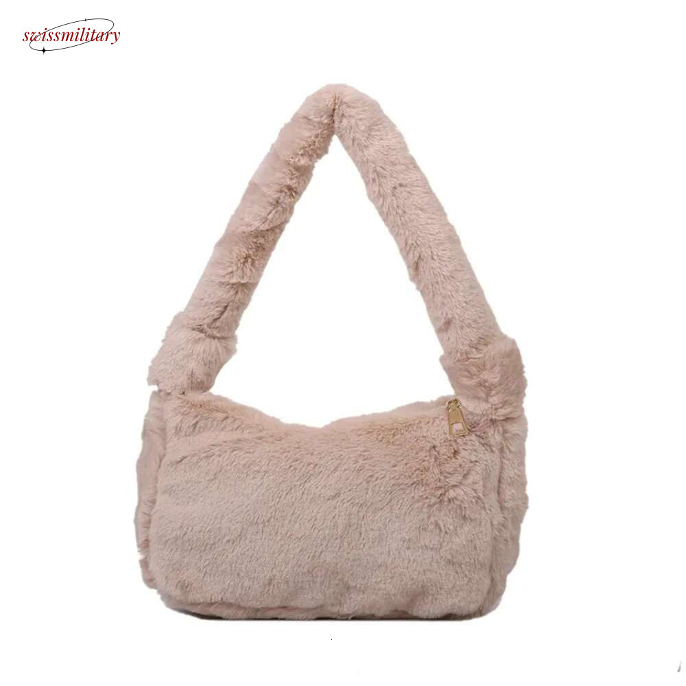 New Trendy Fashionable and Girls Handheld Plush Bag swissmilitary