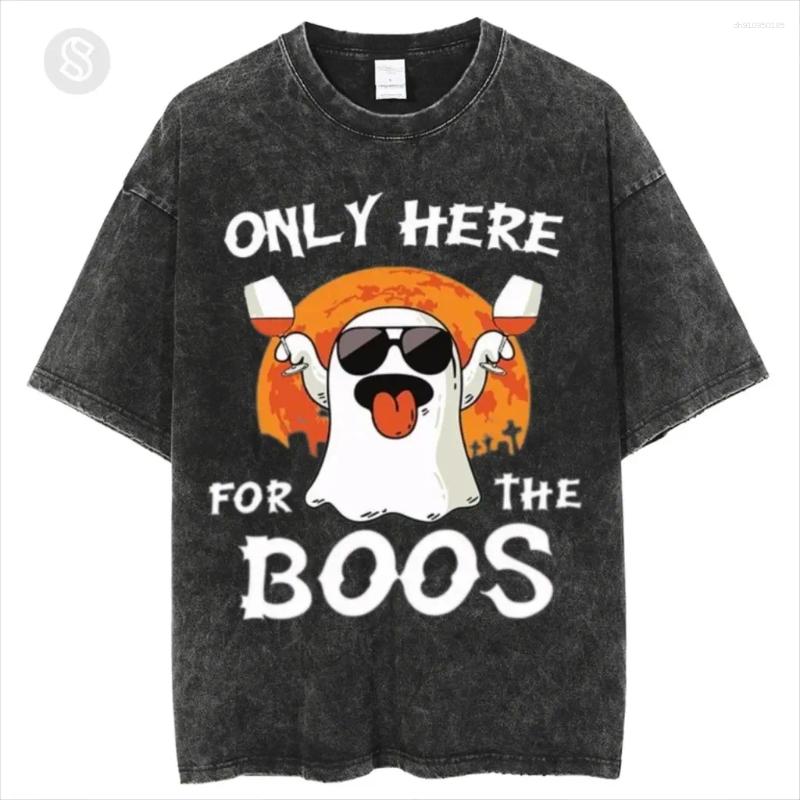 Men's T Shirts Favorite Scary Movie Washed Shirt Men Women Graphic Cotton Tshirt Unisex Harajuku Short Sleeved Streetwear T-shirt
