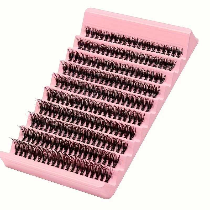 200pcs Mixed Lash Clusters 9-16mm Individual Lash Extension D Curl False Eyelashes Use DIY Cat Eye Lash ExtensionXJ250116