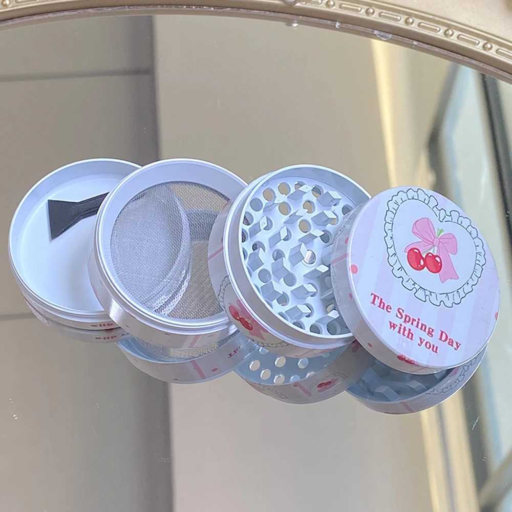 1pcs Pink Grinder Crusher Spice Mill 40mm/50mm Smoking Accessories Girly Gift Birthday PresentXJ250116