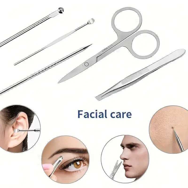 19pcs Nail Clippers Manicure Tool Set With Portable Travel Case Cuticle Nippers And Cutter Kit To Remove Dead Skin Grooming KitXJ250116