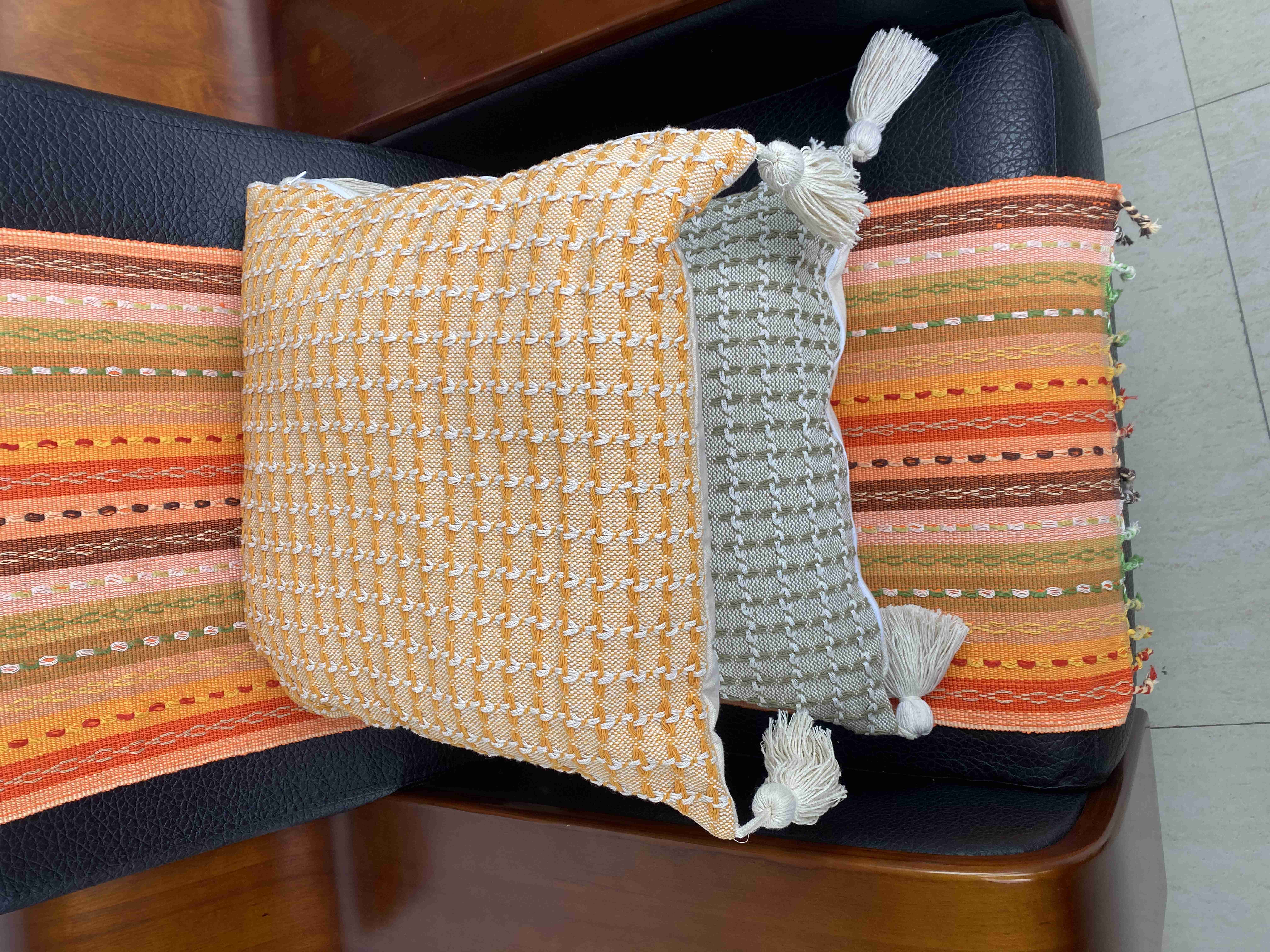 Luxurious Breathable Textile Cushion Covers - Perfectly Suited for Sophisticated Home Environments