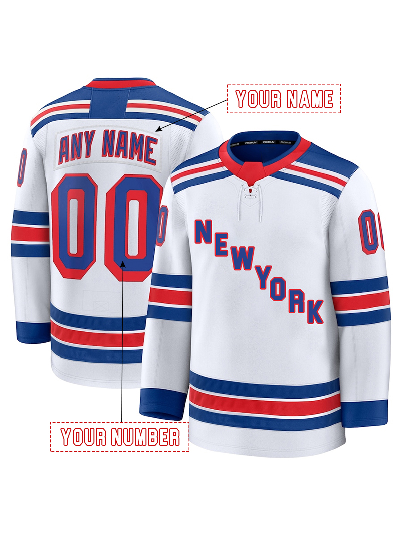 Personalized Custom Hockey Jersey Kreider Artemi Filip Chytil Kakko Fox Lindgren Shesterkin Trocheck Lafreniere GRETZKY Embroidered Letter Number Desi