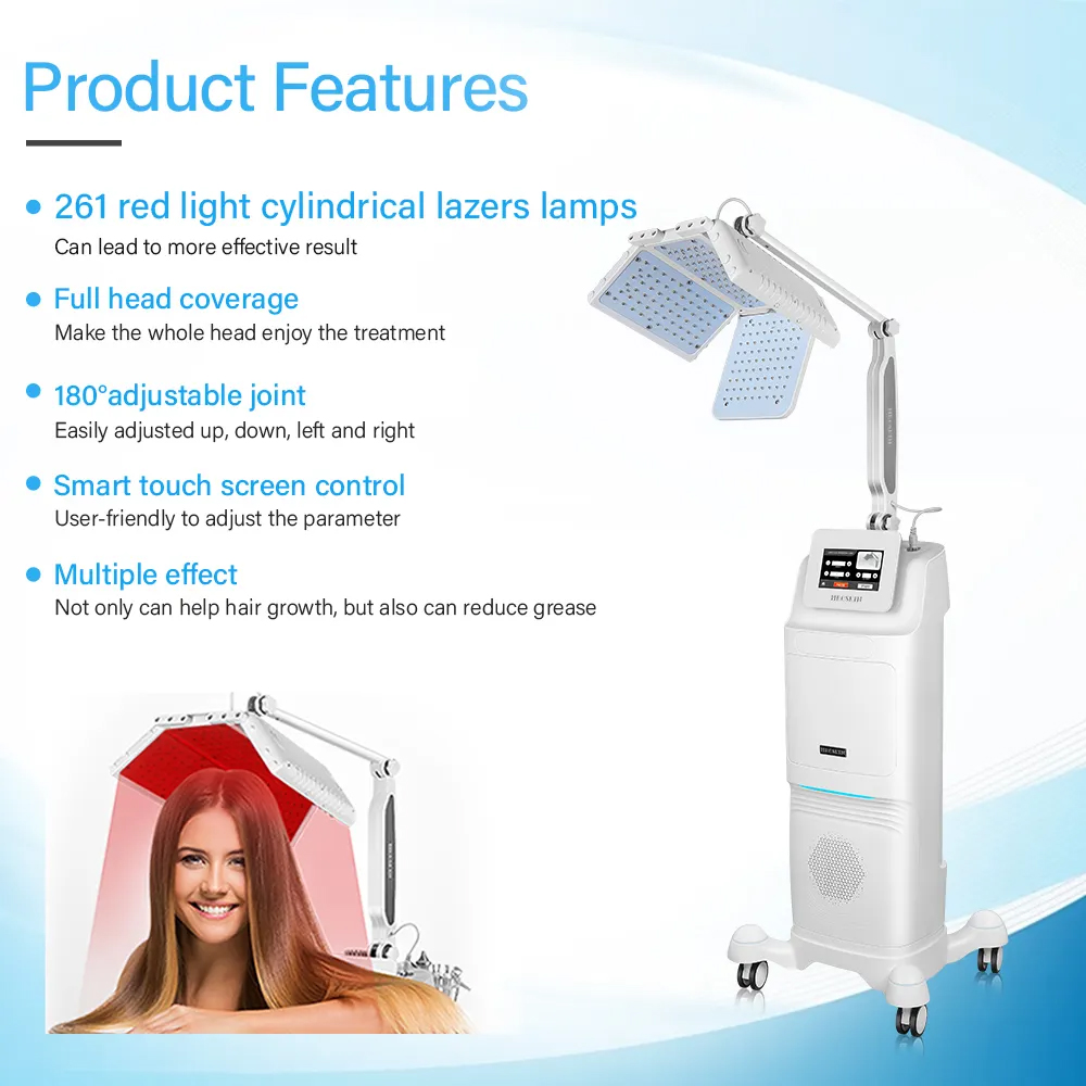 Factory Direct Sales Laser Hair Growth Machine Led 650nm Diode Laser LLLT Scalp Nourishing Care Anti-hair Loss Treatment Hair Restoration Device