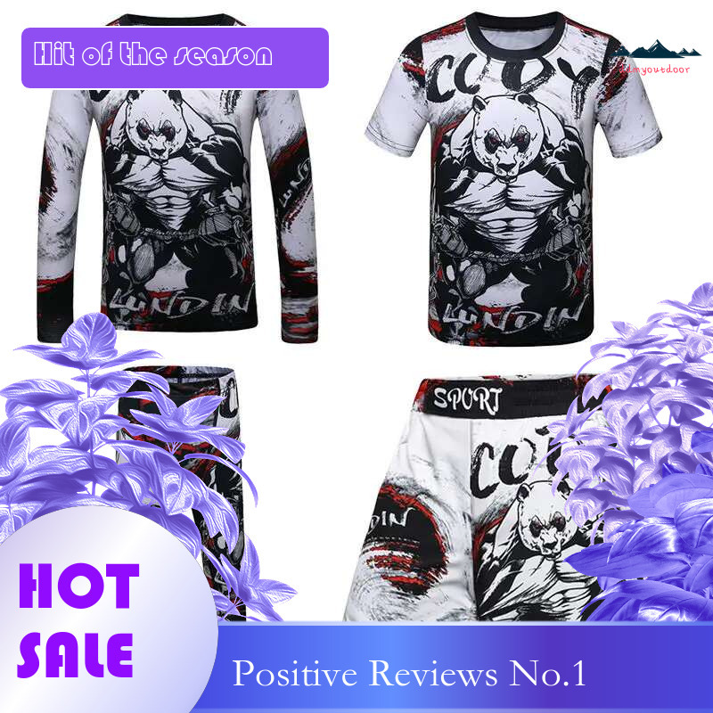 Ddmytiger China Domestic Rashguard Jiu Jitsu MMA Kid S T Shirt Pant Set Boy Girl Rash Guard Children Tracksuit Muay Thai Shorts Kickbo Gym Suits Ddmyt