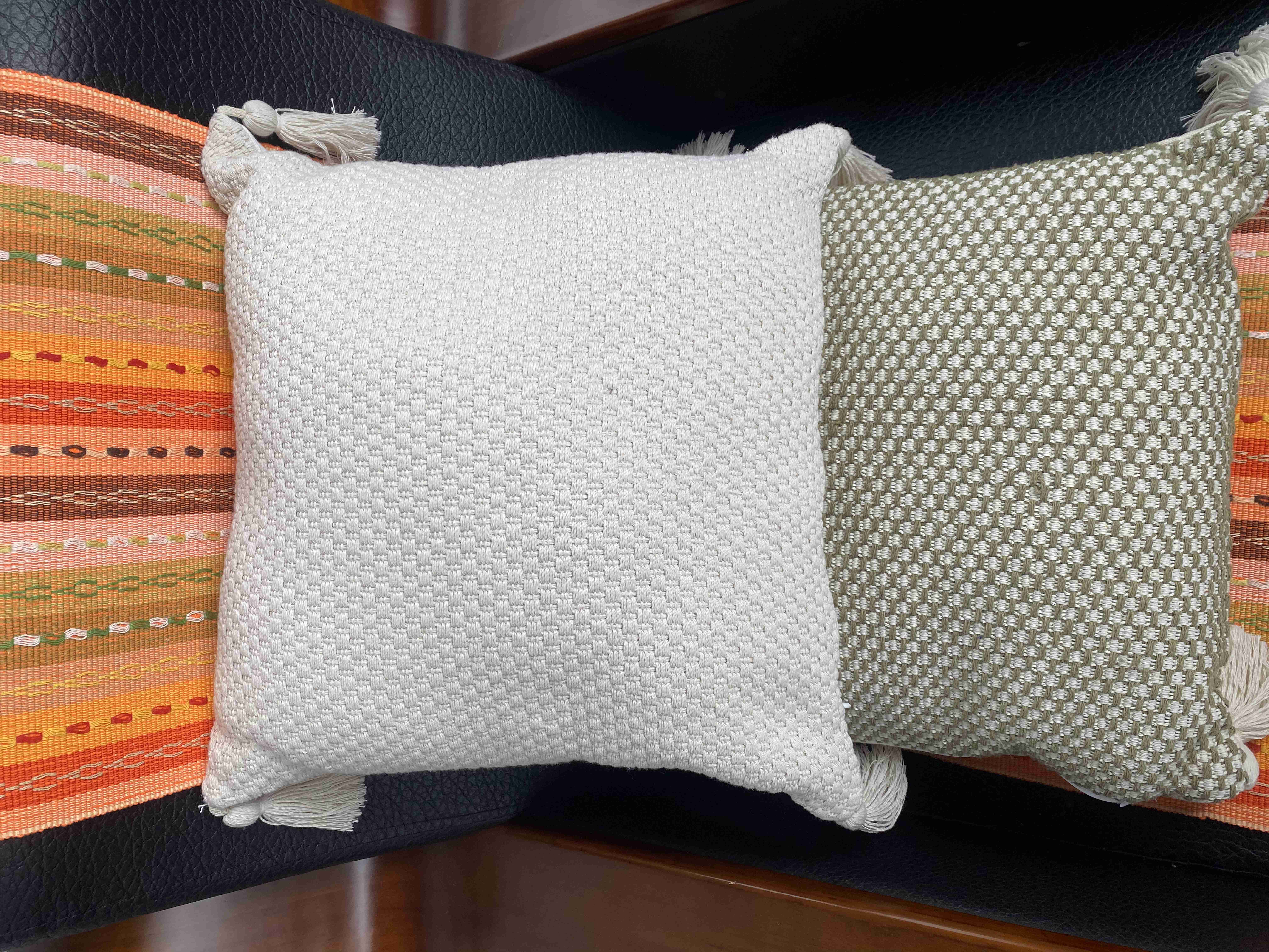 Living Room Essentials Luxury Handwoven Fabric Cushions with a Unique Textured Finish