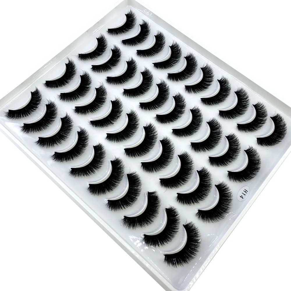 2023 New 20 pairs natural long 3D mink false eyelashes fake lashes makeup kit Mink Lashes extension eye lashes short eyelashesXJ250116