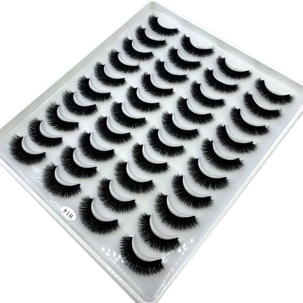 2023 New 20 pairs natural long 3D mink false eyelashes fake lashes makeup kit Mink Lashes extension eye lashes short eyelashesXJ250116