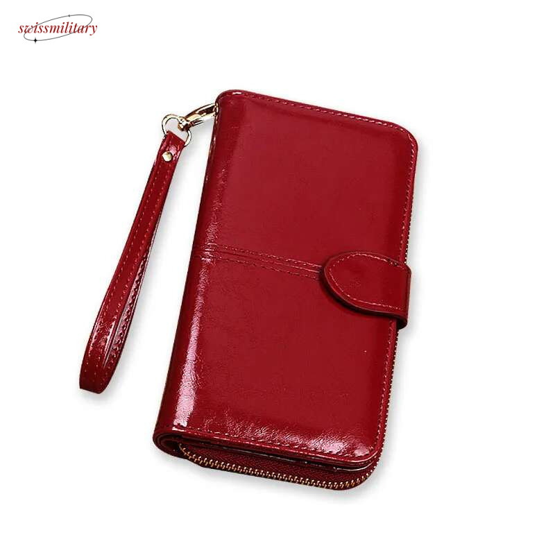Wallets Pu Leather Women Purses Fashion Women's Wallet Money Coin Holder Long Female Purse Zipper swissmilitary