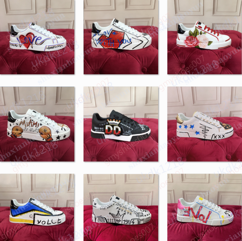 High-end Couple Shoes Genuine Leather Shoes for Women High Quality Luxury Brand Men Sneakers Valentine's Day Gift Wholesale