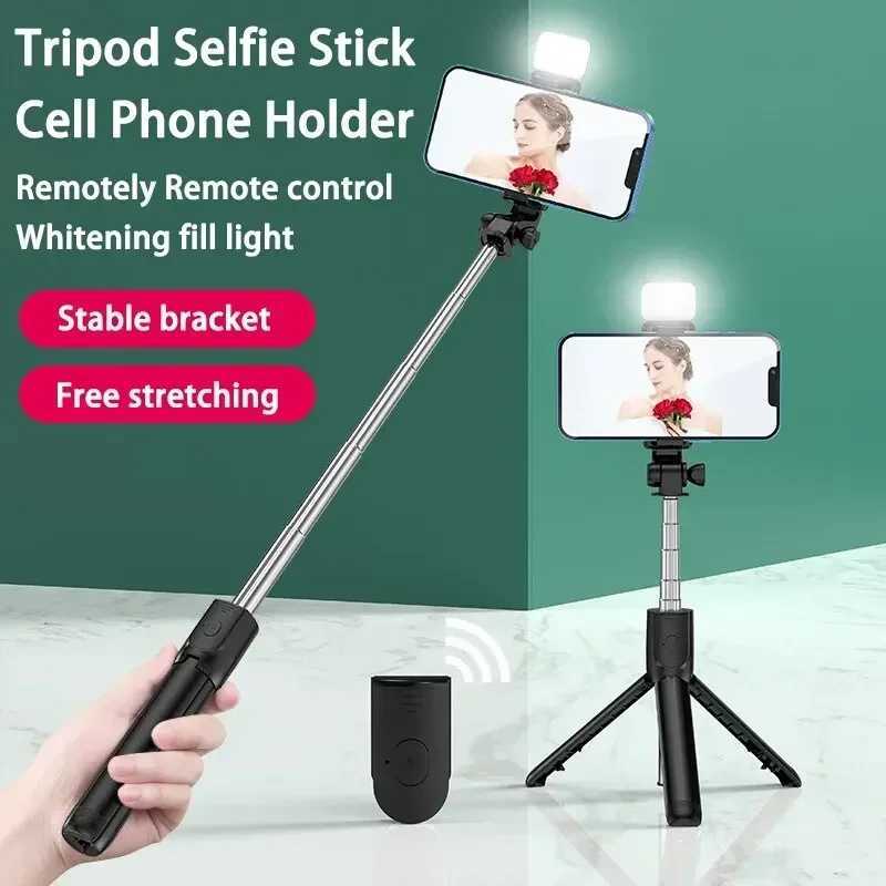 Selfie Stick Tripod with Light Portable Phone Tripod for iPhone 16 15 14 13 12 Pro Max S24 S23 S22 S21 S20 Android Z250116