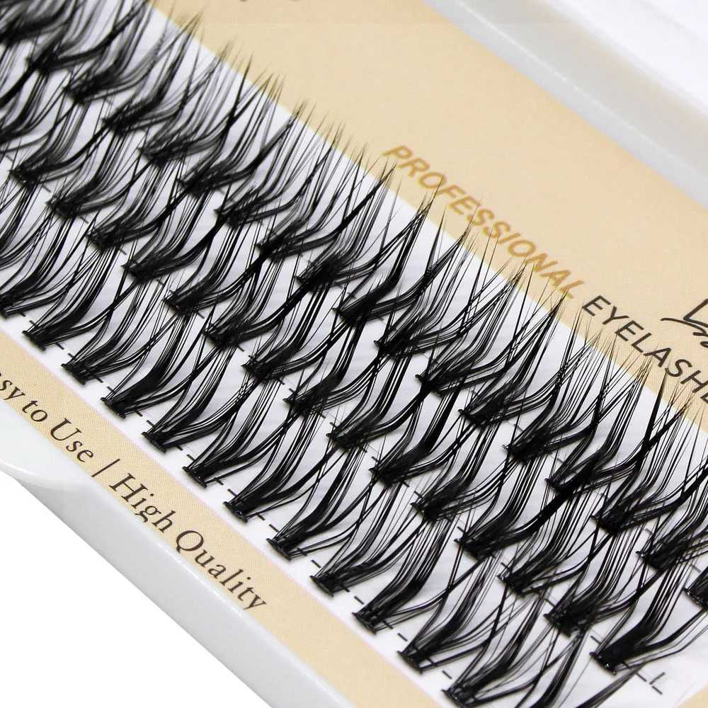 New 60pcs 30D L Curl Cluster Eyelash Extension Foxy Eyes Cat Look Natural Individual Eyelashes Bunches Makeup Tool Lashes CiliaXJ250116