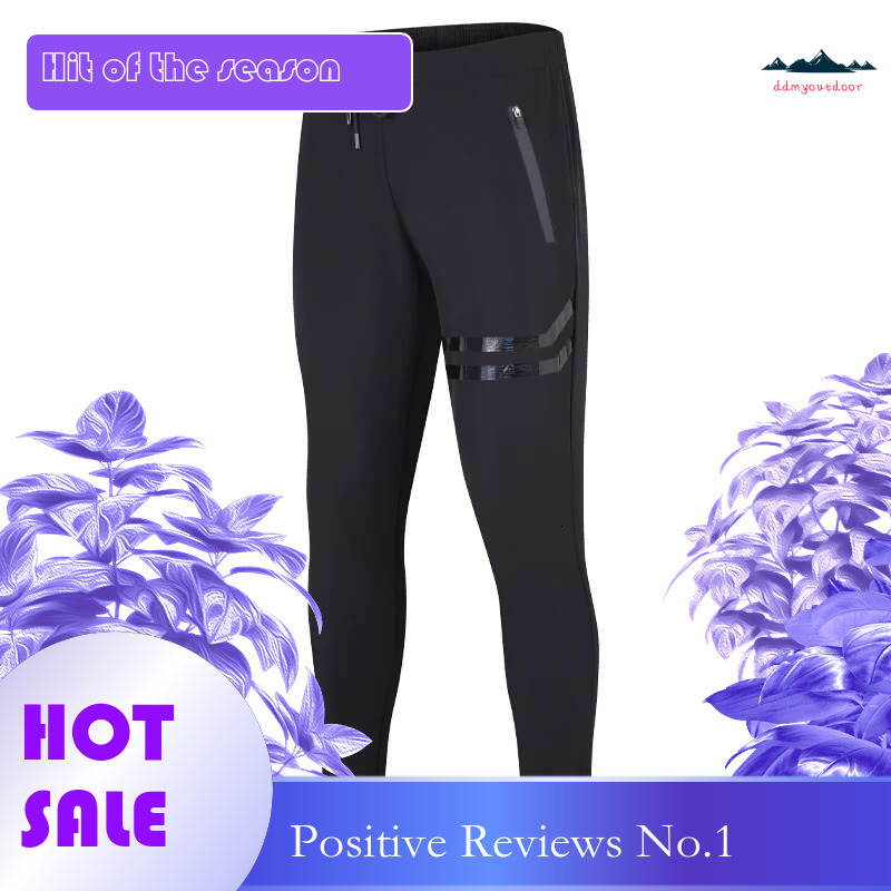 Ddmyoutdoor China Domestic Fashion Jogging Sweatpants Running Gym Bodybuilding Leg Reflective Pockets Trackpants Breather Quick Dry Outdoor Trousers