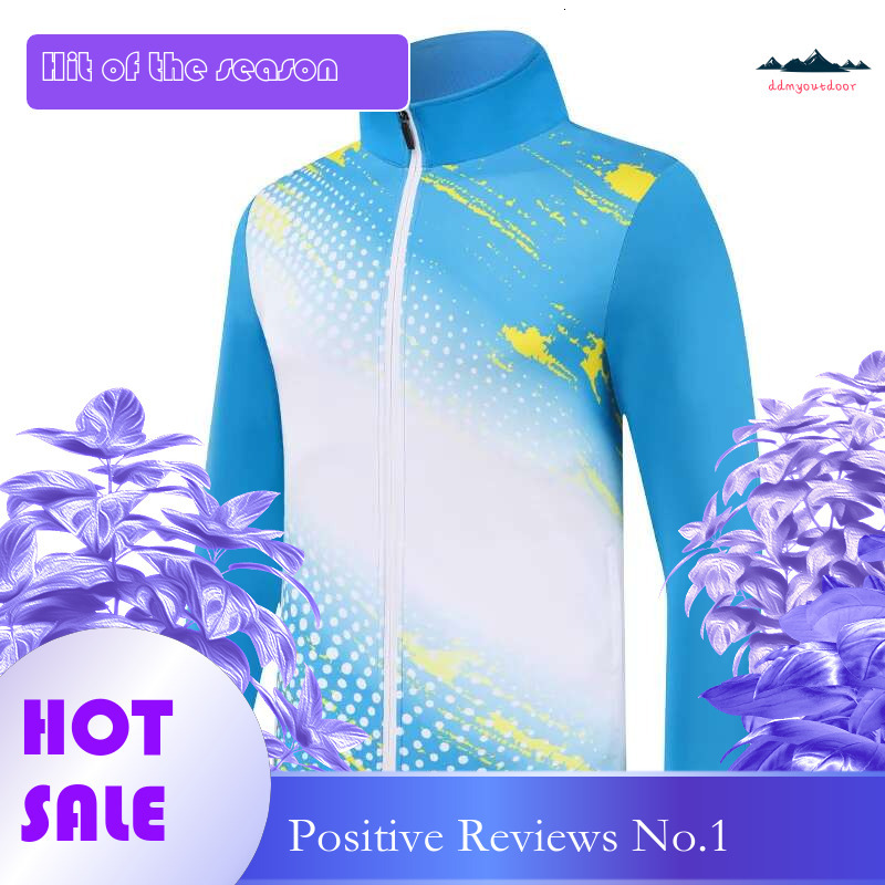 Ddmyoutdoor China Domestic New Training Jackets Zipper Running Quick Dry Breathable Team Sports Long Jerseys Game Gym Prints Fashion Badminton Coat