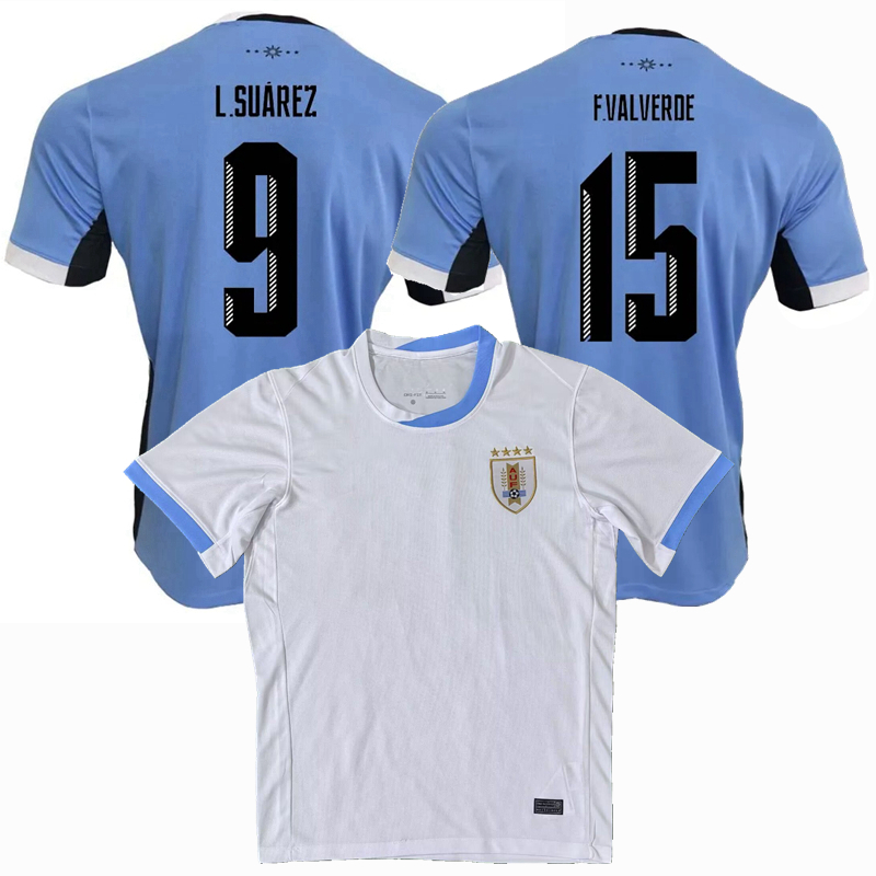 2024 2025 Uruguay Soccer Jerseys national team G.DE ARRASCAETA M.UGARTE F.VALVERDE N.NANDEZ D.NUNEZ R.ARAUJO R.BENTANCUR F.PELLISTRI L.Suarez 24 25 football shirt
