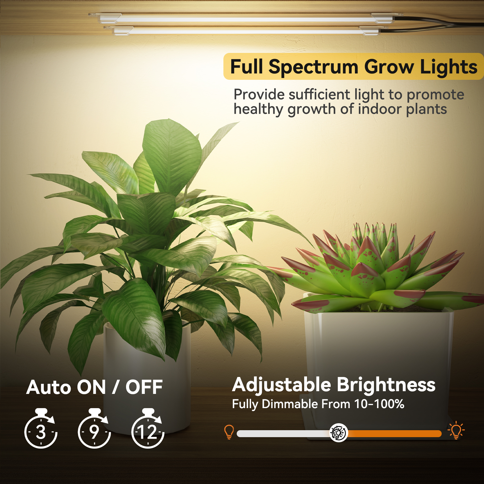 Plant Stand Indoor with Grow Lights 7 Tiered 66" Tall Metal Plants Shelf 3 Color Mode Full-spectrum LED Half-Moon Shaped for Living Room Patio We
