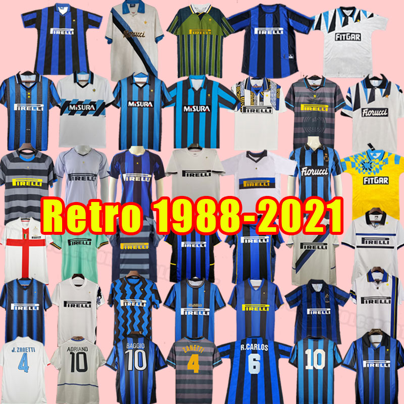 SNEIJDER ZANETTI Classic Inter Retro Soccer jerseys Djorkaeff MILITO Baggio Pizarro Djorkaeff ADRIANO MILANS Football Shirt 10 11 2001 2002 2003 1994 1995 1999 2009