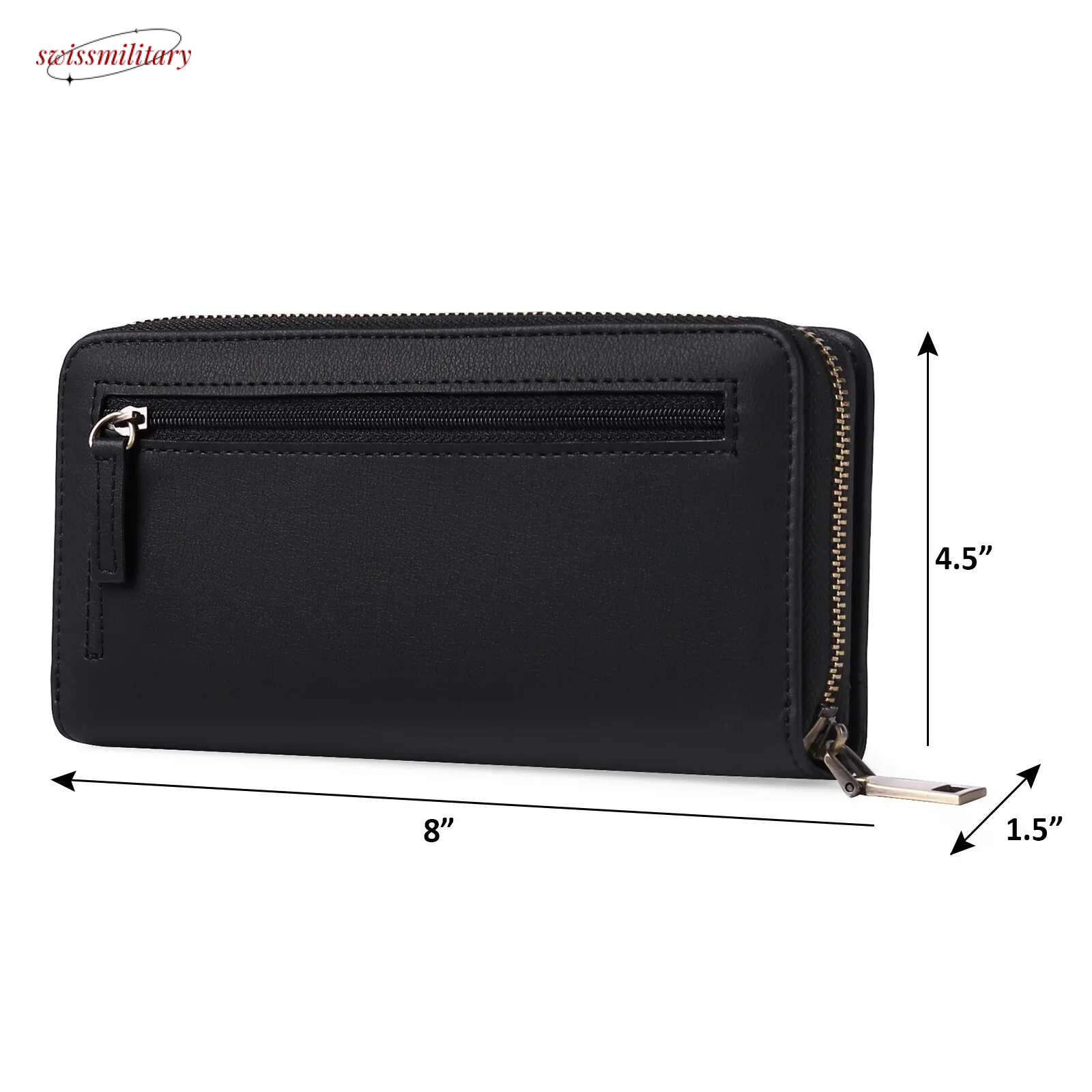 Fashion Genuine Leather Wallet Purse Long Wallets for Women swissmilitary