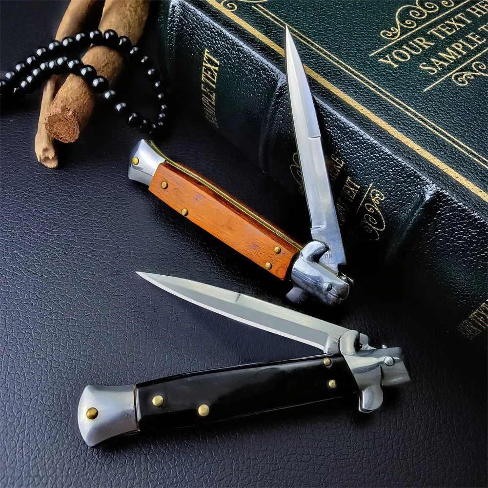 JC JC Italian Style Tactical Utility Assisted Folding Blade Outdoor Survival Pocket Knives Self Defense Hunting Camping EDC Tools Christmas Gift 980 3