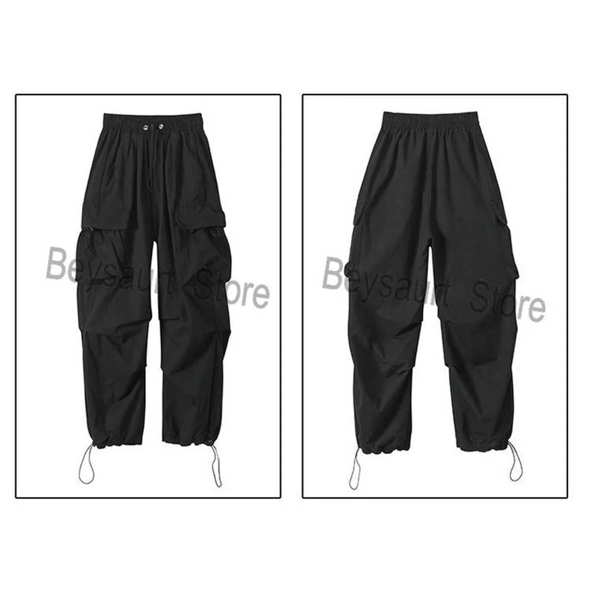 Cool Cargo Pants Women Casual Joggers Boyfriends Loose Female Hip Hop Trousers Korean Punk Pants Funny Capri Strtwear Femme Y250115