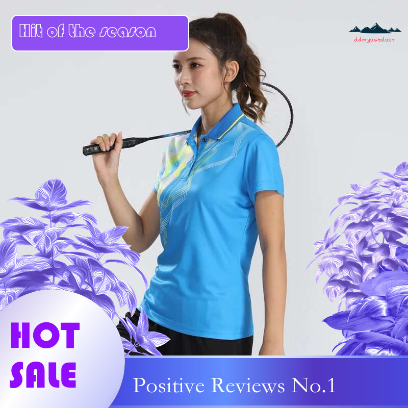 Ddmyoutdoor China Domestic New Badminton Short Sleeve Summer Turn Down Collar Tshirts High Quality Jerseys Quick Dry Sports Training Shirts