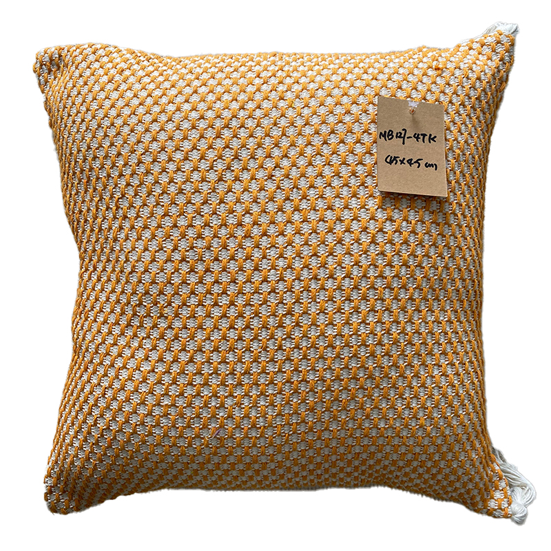 Handwoven Elegance Fabric Cushions Breathable & Durable Design for Living Room Comfort