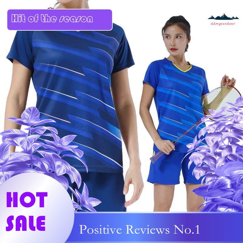 Ddmyoutdoor China Domestic Badminton Women Short Sleeve Sets Breathable Tennis Quick Dry Running Sport Fiess Training T Shirts Shorts Team Suits