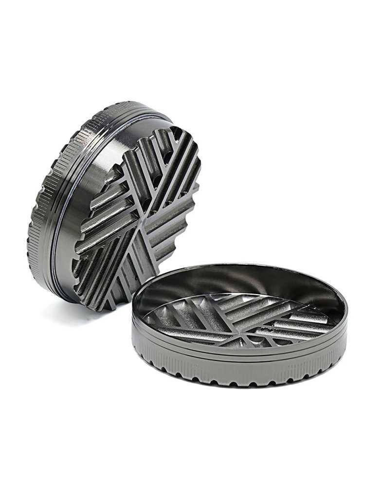 63mm Toothless Tobacco Herb Grinder Herbal Grinders 2 Layers creative aluminum alloy Smoke Breaker Spice Crusher Mill ShredderXJ250116