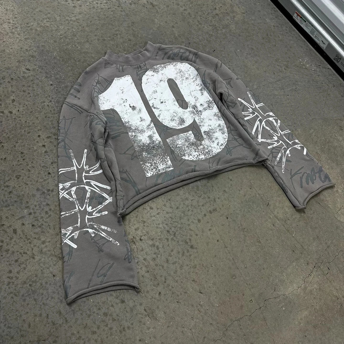 Sweatshirt Long Sleeve Tops Mens Punk Rock Hip Hop Graffiti Print Oversized Pullover Sweatshirt Plus Long Sleeve Short Tops 250109