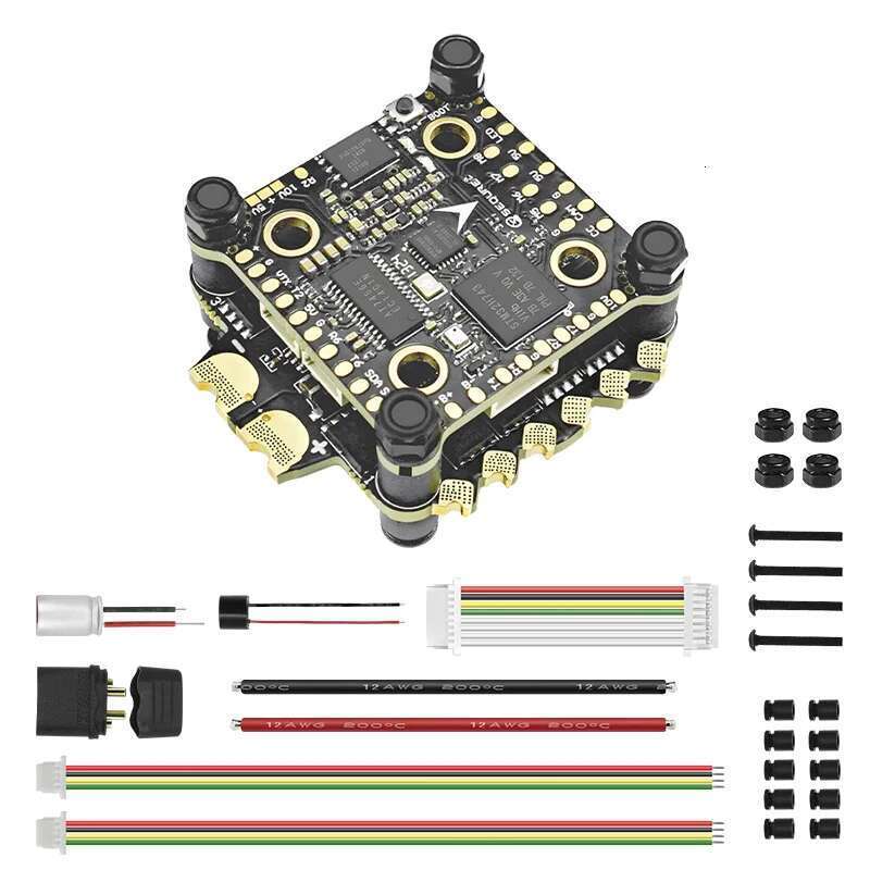 H743 & E70 G2 FC&ESC Stack 4-8S MPU6000 Flight Controller 70A 128K 4 IN 1 ESC for Freestyle FPV Racing Drone