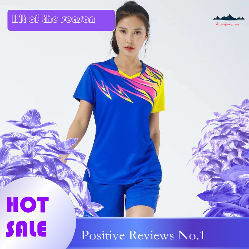 Ddmytiger Ddmytiger China Domestic Running Clothing Suit Print Women Summer Jogging Shirts Shorts Football Gym Badminton Workout Training Sportsuits
