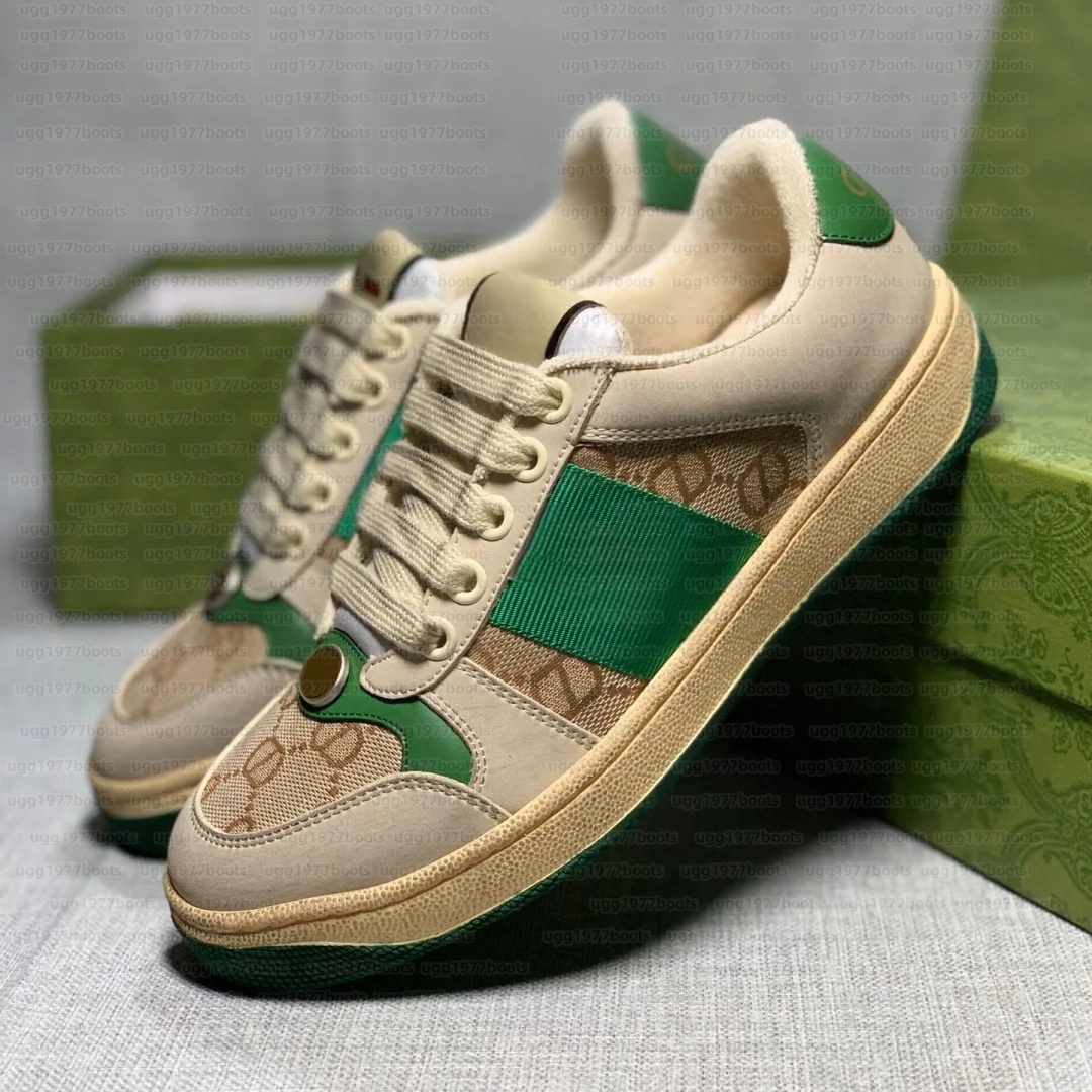 Designer Shoes Casual sneakers Luxury shoes With Box Women Men Loafers Trainer sneaker Casual Shoes Real Leather Tennis Platform Sports Shoes EUR35-46