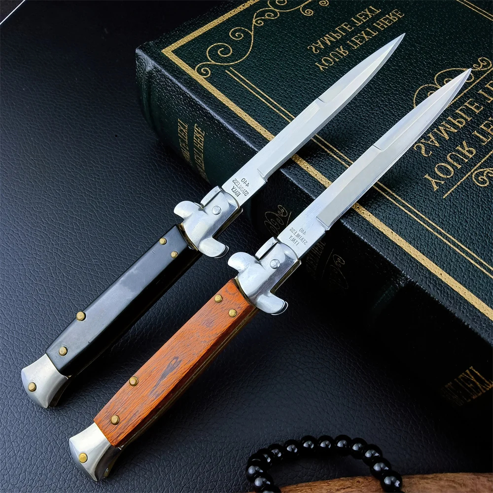 JC JC Italian Style Tactical Utility Assisted Folding Blade Outdoor Survival Pocket Knives Self Defense Hunting Camping EDC Tools Christmas Gift 980 3