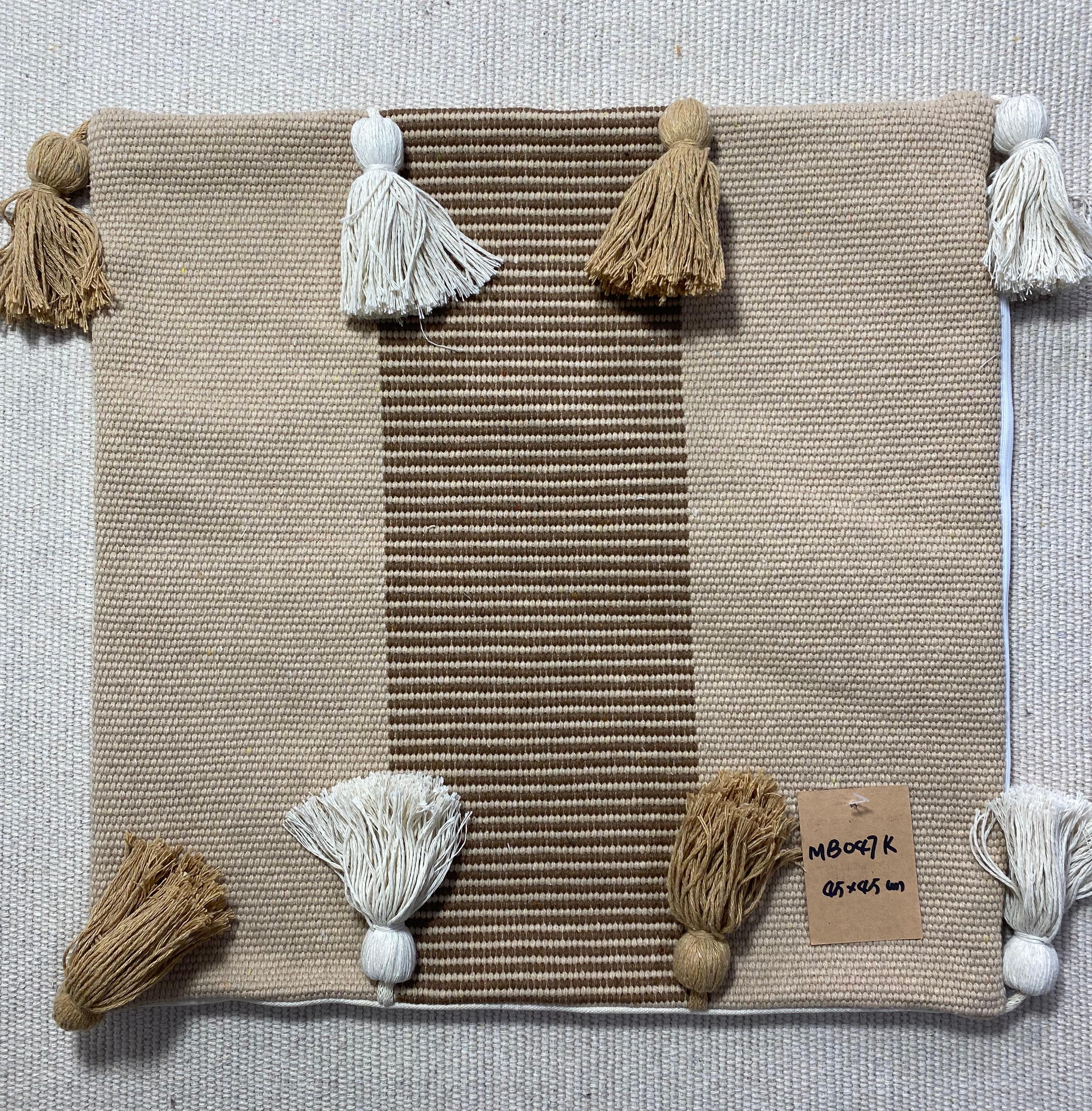 Breathable Handwoven Elegant Fabric Cushions for Living Room Comfort