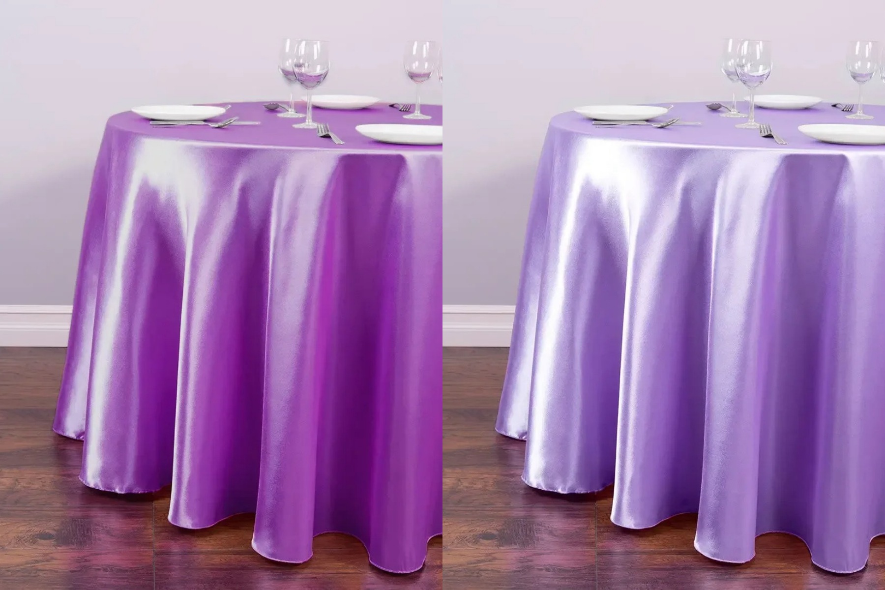 PQL361 Tablecloth Wedding Solid Banquet Table Diameter Stretch Round Table Cloth Cocktail Spandex