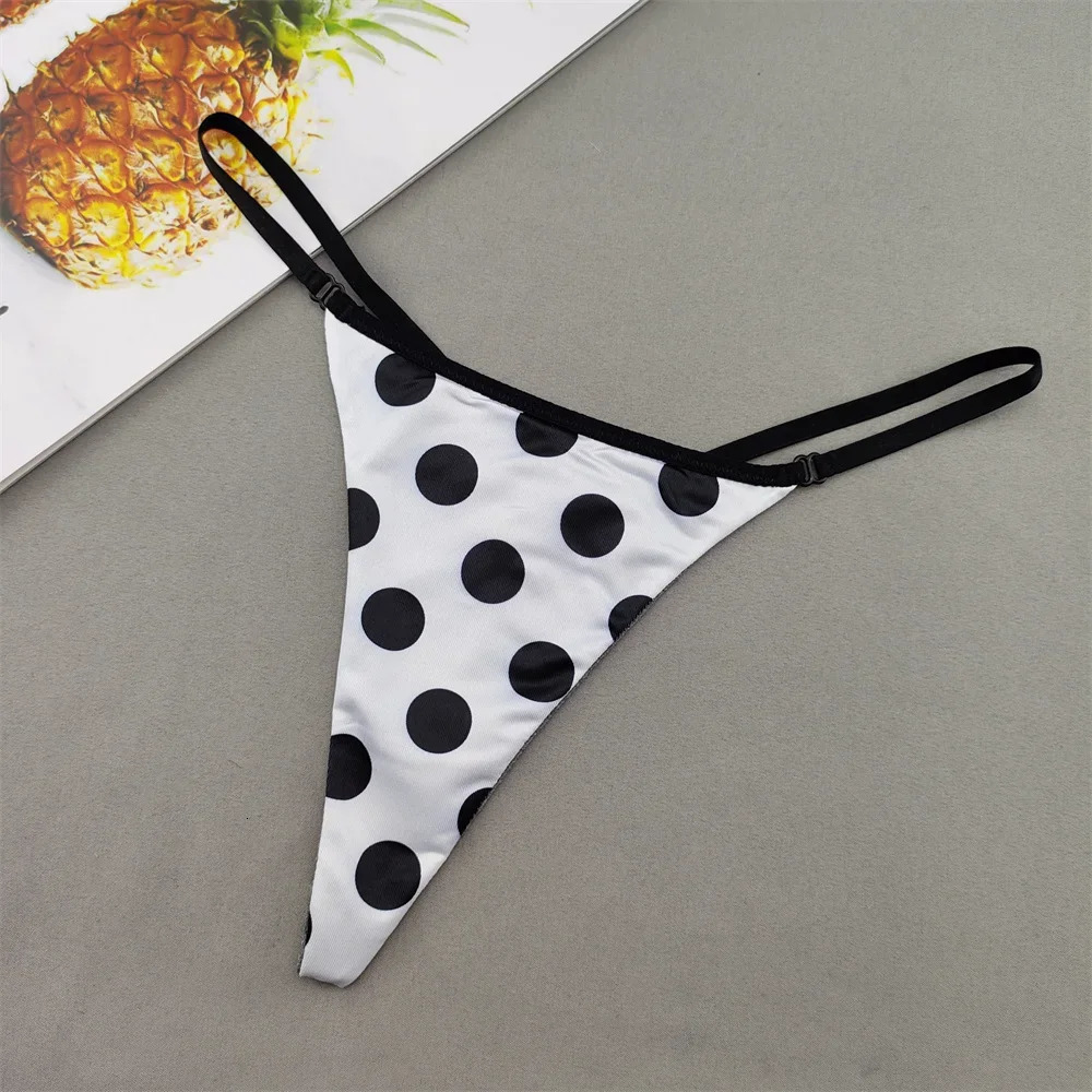 Two Layers Sexy Cotton T Back Thong Women Low Waist Zebra/snake/leopard Printed Seamless G-string Underwear Plus Size 250114