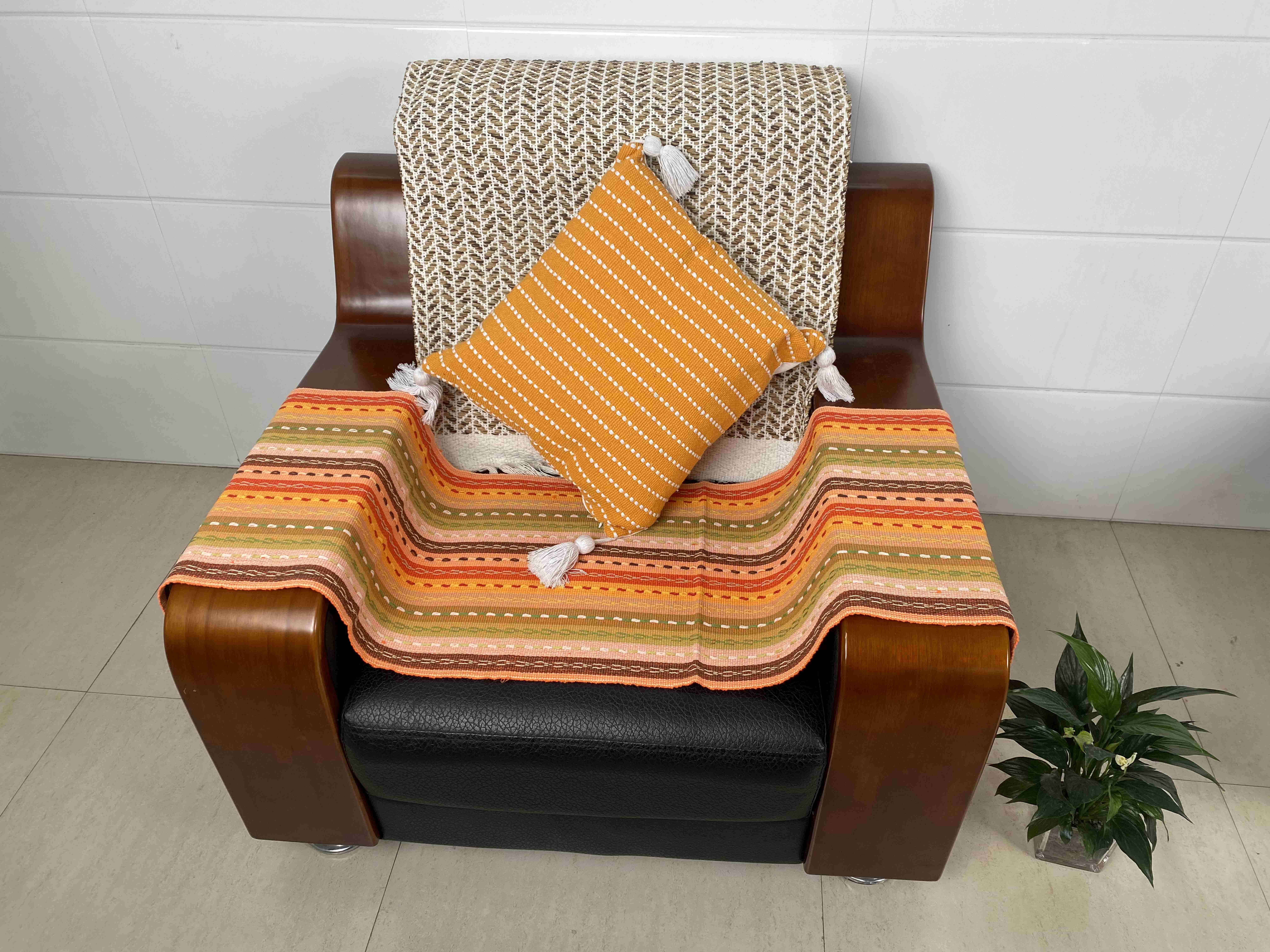 Handcrafted Durable Fabric Cushions with Breathable Material Perfect for Living Spaces