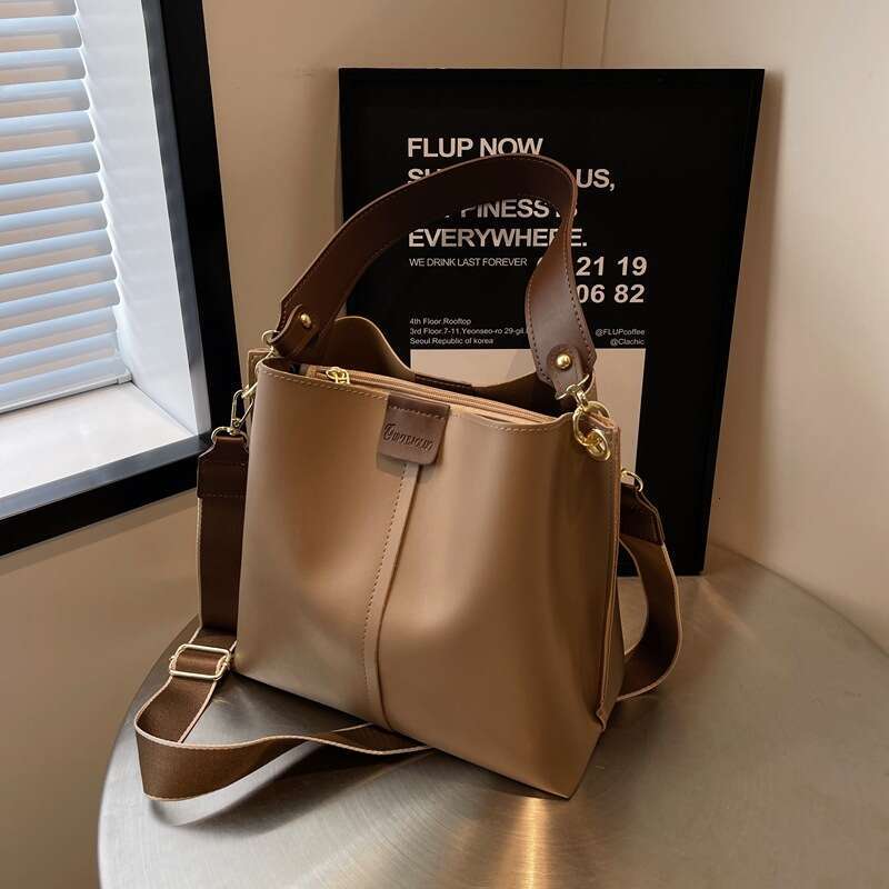 Large Capacity Tote Bag Bucket for women Crossbody Bag PU Leather Tote Purses Handbags Medium Top Handle Satchel Shoulder Bag Large Underarm Casual Co